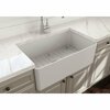 Bocchi Aderci Ultra-Slim Farmhouse Apron Front Fireclay 30 in. Single Bowl Kitchen Sink in Matte White 1481-002-0120